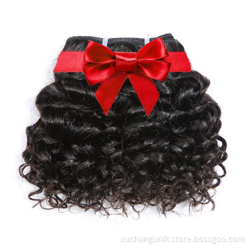 Uniky 6inch human hair bundles Brazilian Kinky Curly 100% Unprocessed Hair Extension